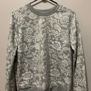 Grey floral crew neck!